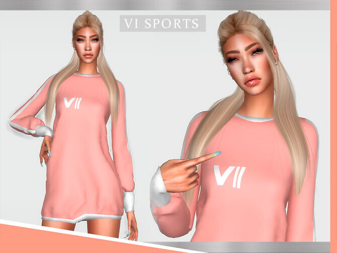 Sims 4 VI SPORTS   I dress by Viy Sims at TSR