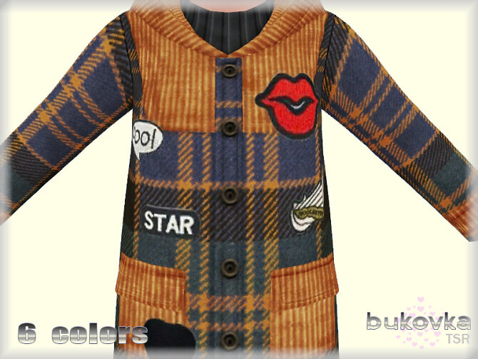 Sims 4 Jacket Velvet by bukovka at TSR