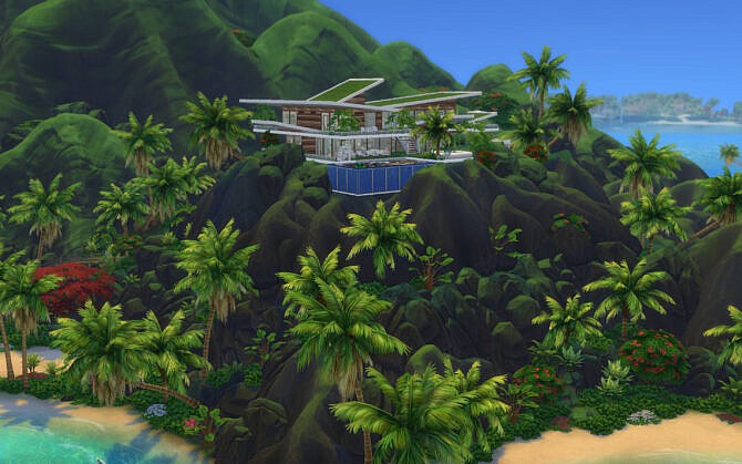 Sims 4 Sulani Cliff House by alexiasi at MTS