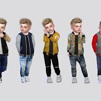 Neil Letterman Jacket Toddler By Mclaynesims