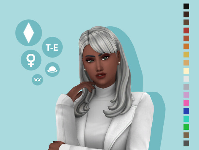 Sims 4 Rachel Hairstyle by simcelebrity00 at TSR