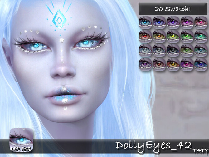 Sims 4 Dolly Eyes 42 CL by tatygagg at TSR