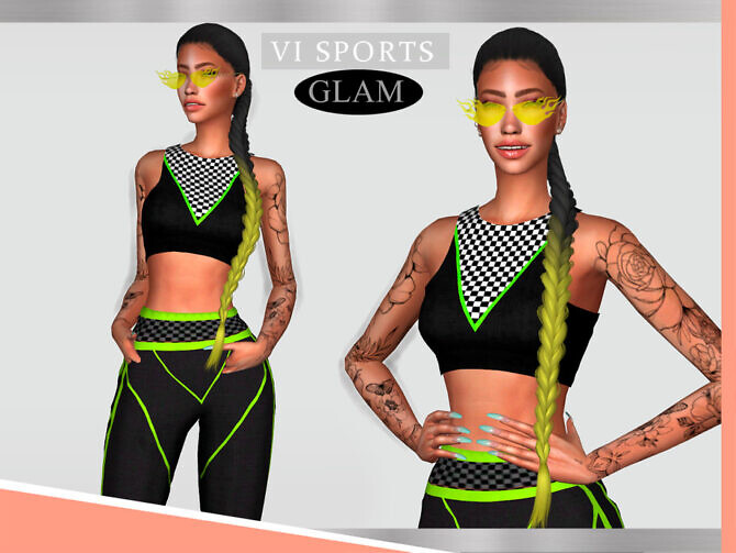 Sims 4 Top SPORTGLAM VI   X by Viy Sims at TSR