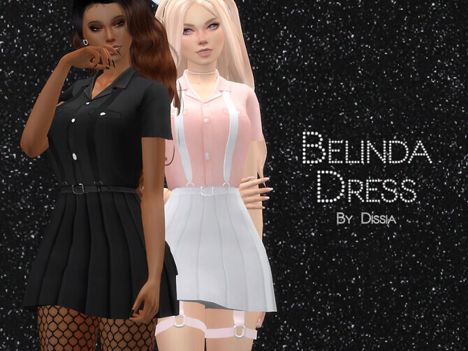 Sims 4 Belinda Dress by Dissia at TSR
