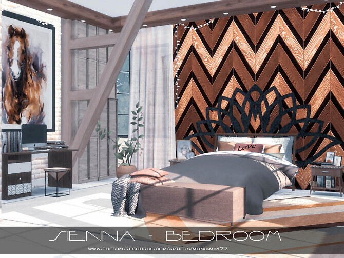 Sims 4 Sienna Bedroom by Moniamay72 at TSR