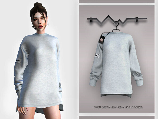 Sims 4 Sweat Dress BD403 by busra tr at TSR