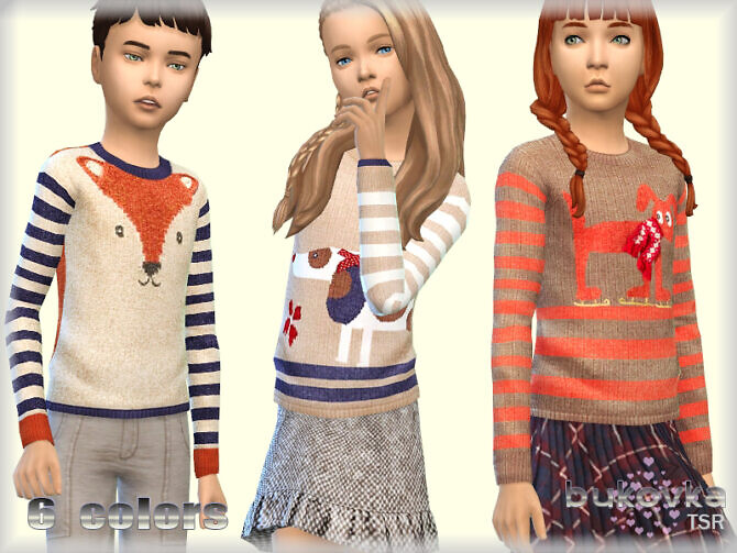 Sims 4 Sweater Child by bukovka at TSR