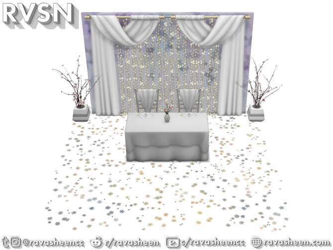 Sims 4 Push Comes To Love Wedding Set by RAVASHEEN at TSR