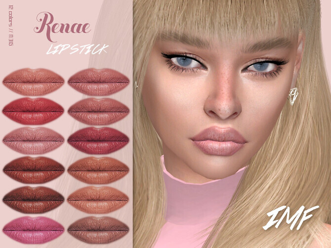 Sims 4 IMF Renae Lipstick N.115 by IzzieMcFire at TSR
