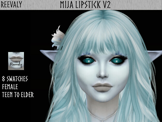 Sims 4 Mija Lipstick V2 by Reevaly at TSR