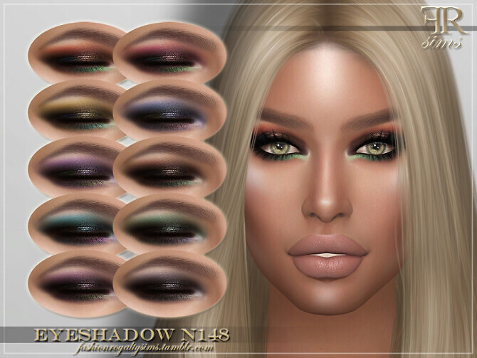 Sims 4 FRS Eyeshadow N148 by FashionRoyaltySims at TSR