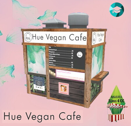Hue Vegan Cafe Stand by ArLi1211 at Mod The Sims