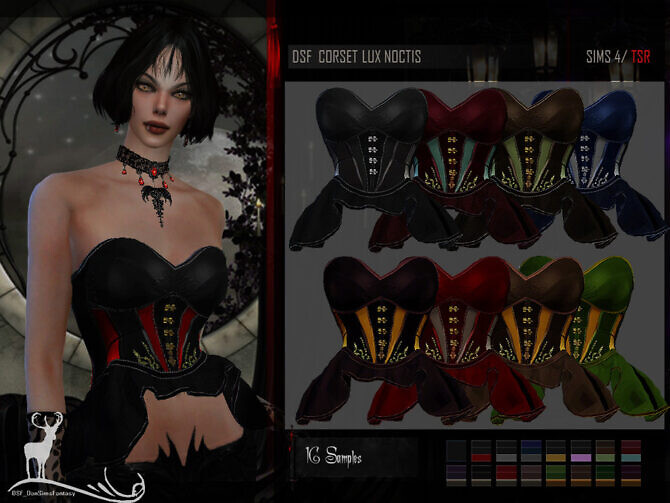 Sims 4 DSF CORSET LUX NOCTIS by DanSimsFantasy at TSR