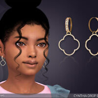 Cynthia Drop Earrings For Kids By Feyona