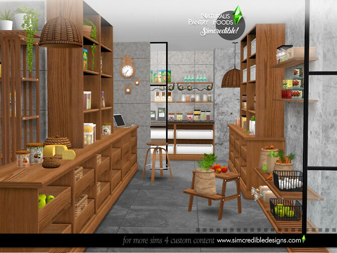 Sims 4 Naturalis Pantry Foods by SIMcredible at TSR