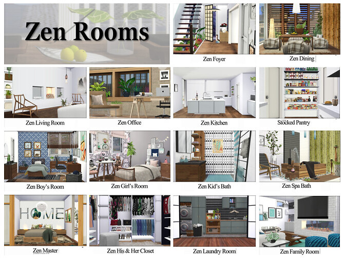 Sims 4 House of Zen by ALGbuilds at TSR