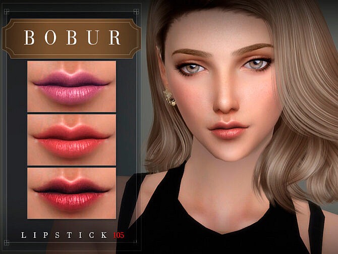 Sims 4 Lipstick 105 by Bobur3 at TSR