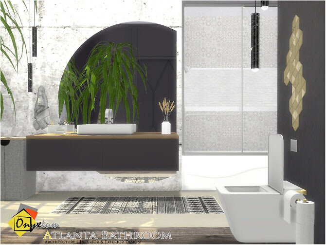 Sims 4 Atlanta Bathroom by Onyxium at TSR