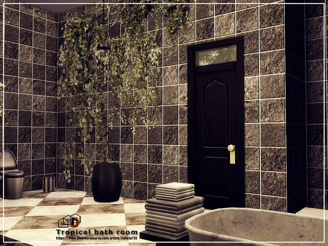 Sims 4 Tropical bath room by Danuta720 at TSR