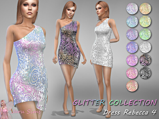 Sims 4 Dress Rebecca 4 by Jaru Sims at TSR