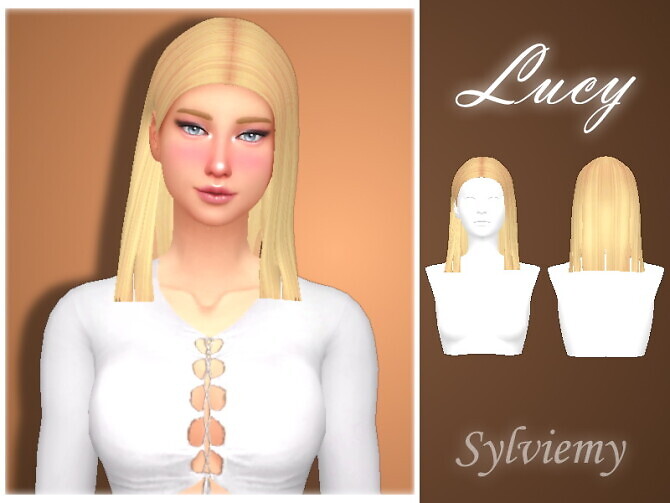 Sims 4 Lucy Hairstyle by Sylviemy at TSR
