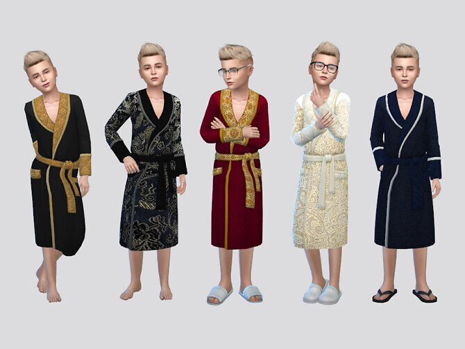 Sims 4 Coco Suite Robe Boys by McLayneSims at TSR
