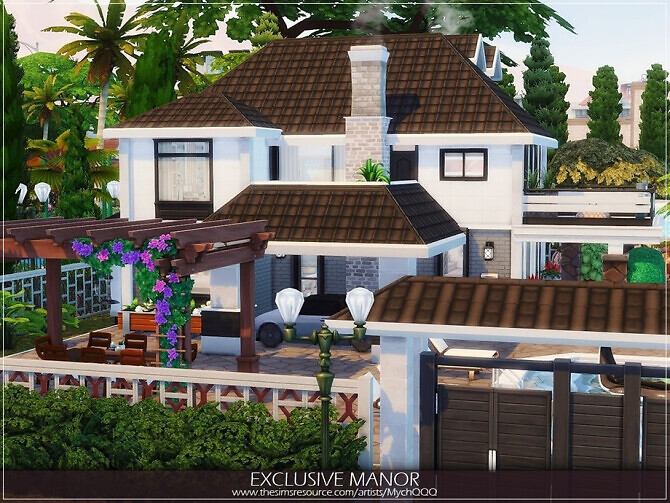 Sims 4 Exclusive Manor by MychQQQ at TSR