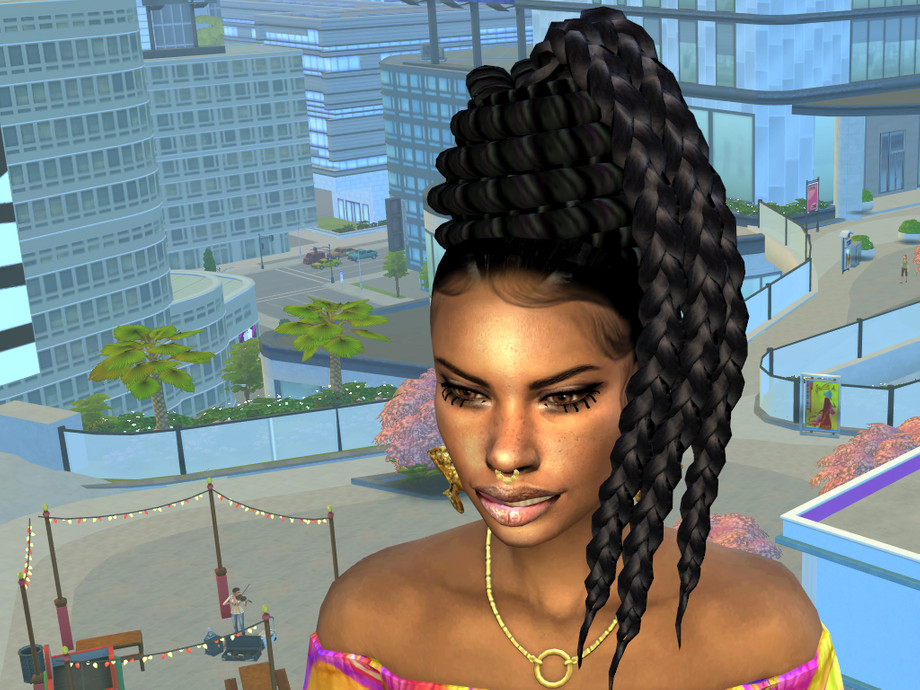 sims 4 twist hair