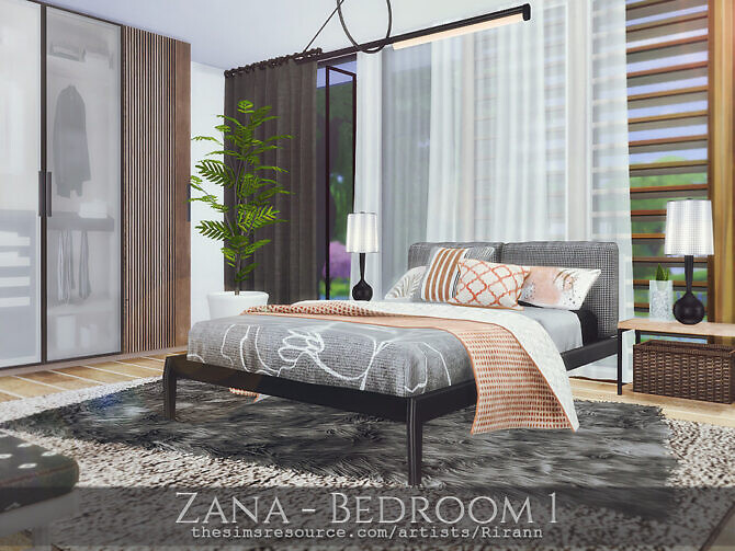 Sims 4 Zana Bedroom 1 by Rirann at TSR