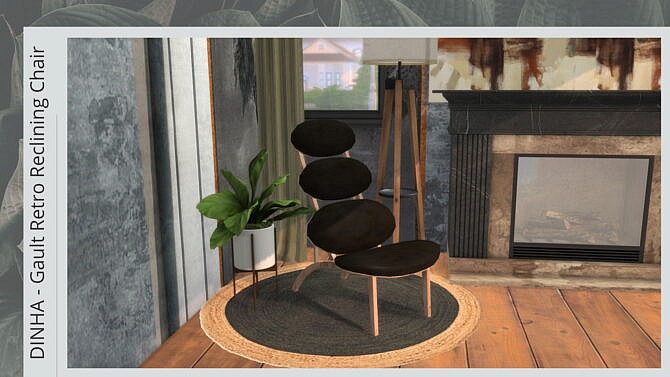 Sims 4 Gault Retro Reclining Chair (P) at Dinha Gamer