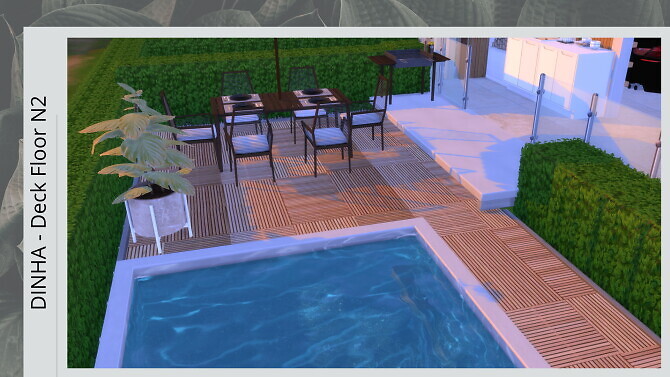 Sims 4 Deck Floor N2 at Dinha Gamer