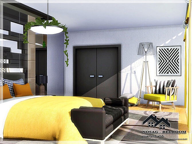 Sims 4 NOSAG Bedroom by marychabb at TSR