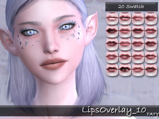 Sims 4 Lip Overlay CC