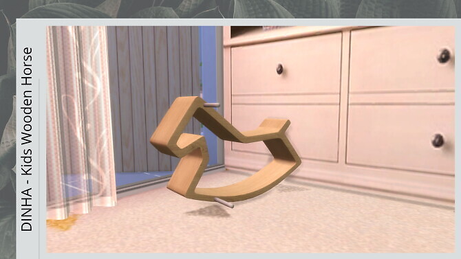 Sims 4 Kids Wooden Horse at Dinha Gamer