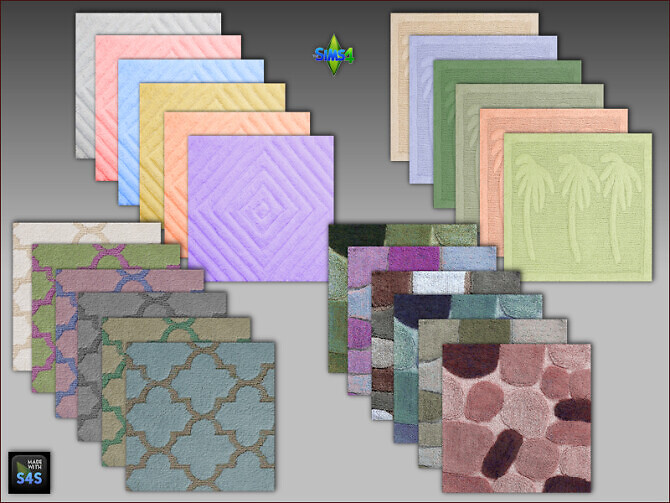 Sims 4 Bathroom rugs by Mabra at Arte Della Vita