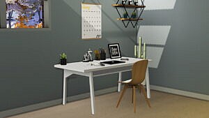 Desk and 2021 Wall Calendar at Sunkissedlilacs