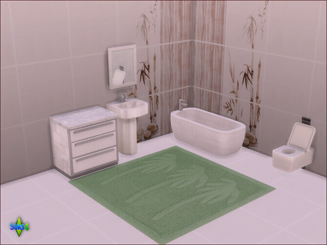 Sims 4 Bathroom rugs by Mabra at Arte Della Vita