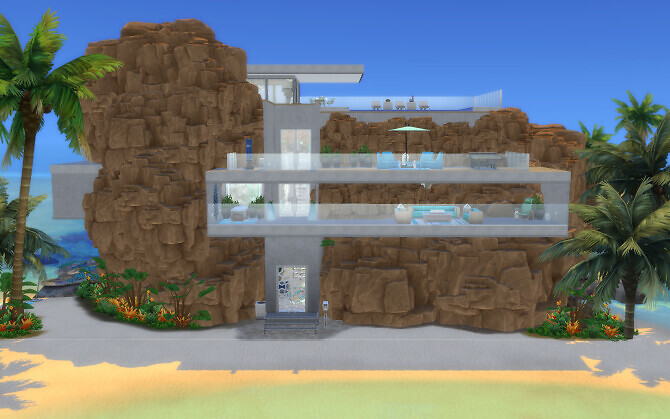 Sims 4 The Rock house by alexiasi at Mod The Sims