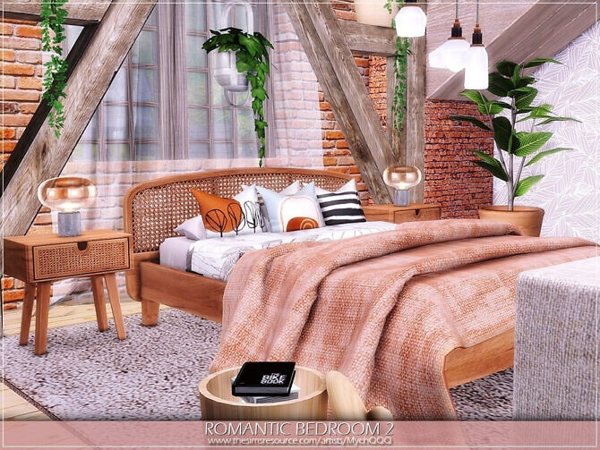 Sims 4 Romantic Bedroom 2 by MychQQQ at TSR