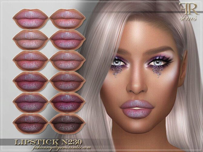 Sims 4 FRS Lipstick N230 by FashionRoyaltySims at TSR