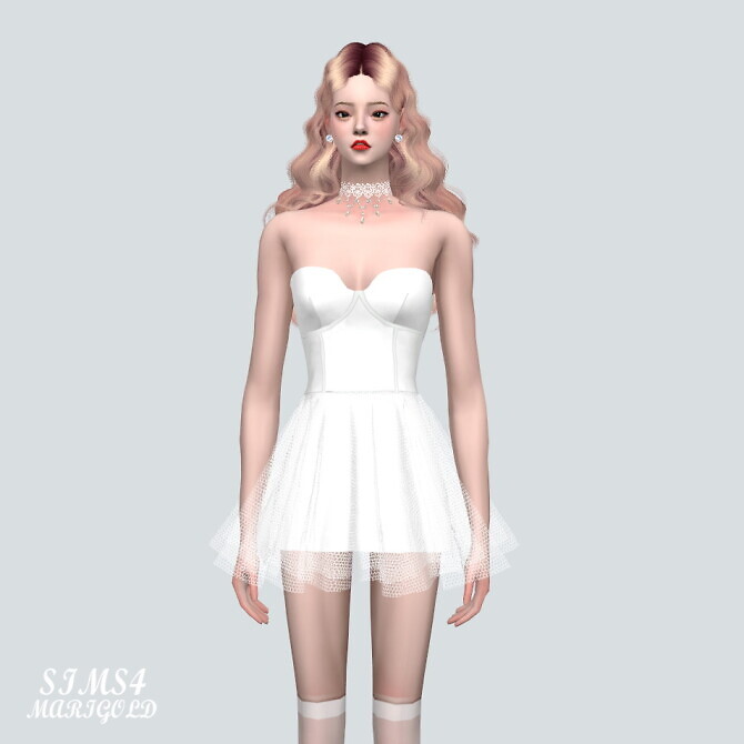 Sims 4 Ballet Mini Dress G at Marigold