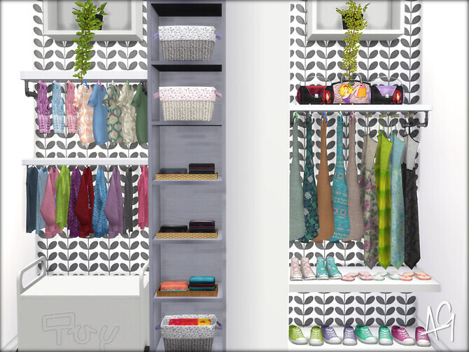 Sims 4 Zen Girls Room by ALGbuilds at TSR