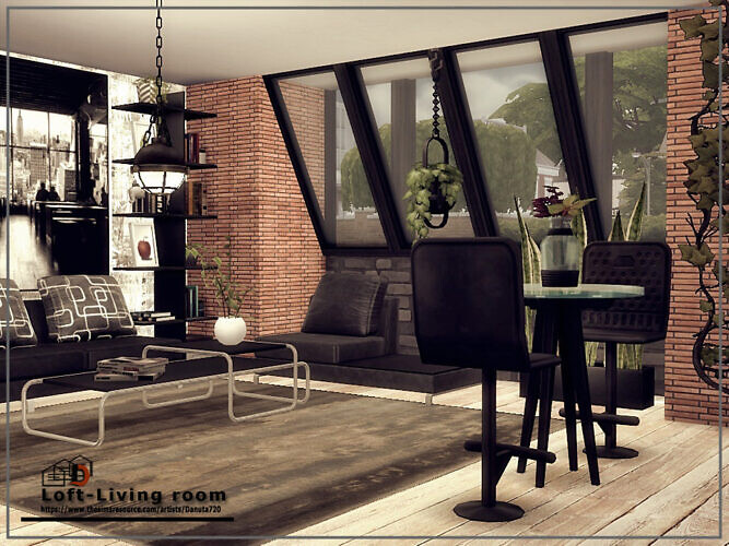 Loft Living Room By Danuta720