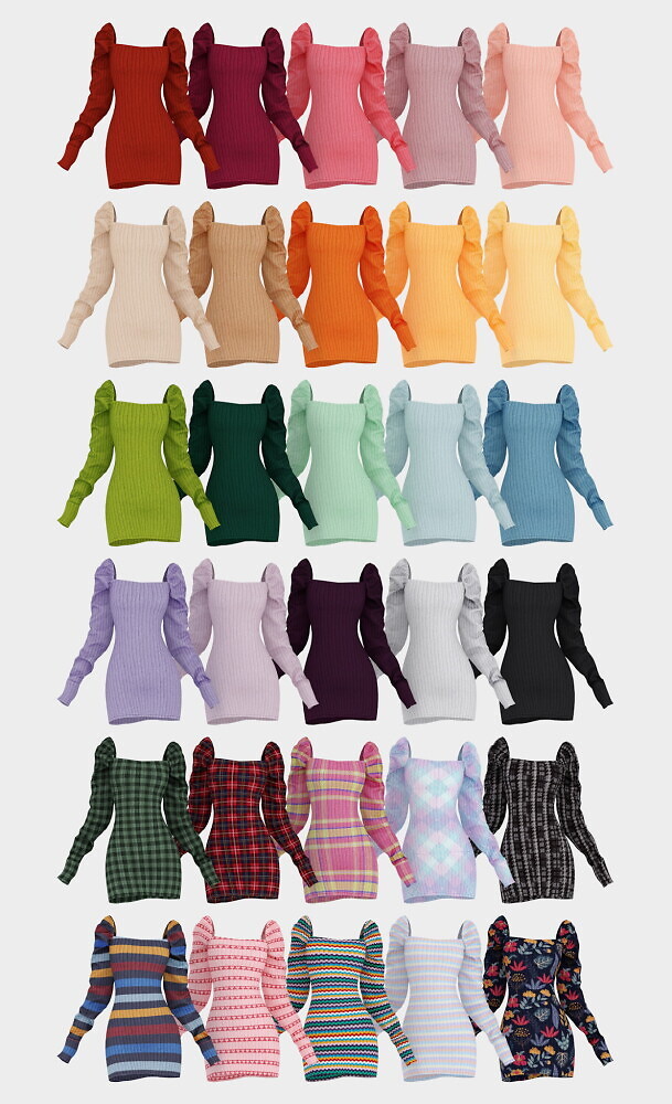 Sims 4 Veri Dress + Lace Tights at Daisy Pixels