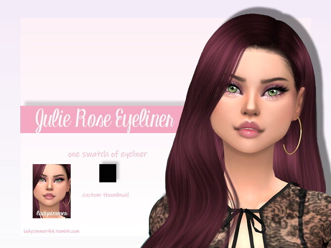 Sims 4 Julie Rose Eyeliner by LadySimmer94 at TSR
