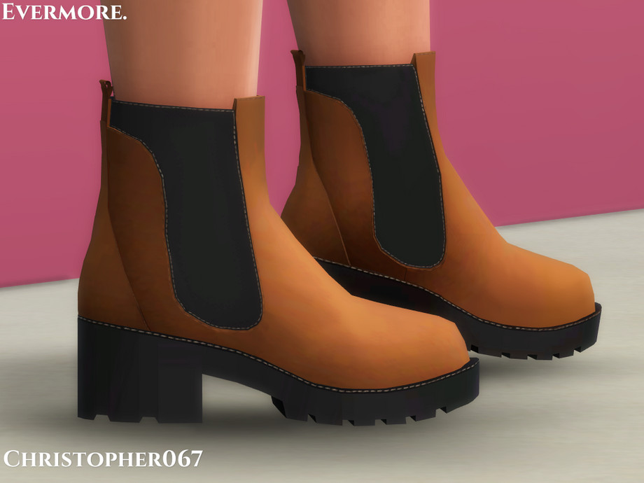 Evermore Boots by Christopher067 at TSR » Sims 4 Updates