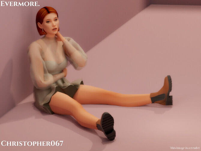 Sims 4 Evermore Boots by Christopher067 at TSR