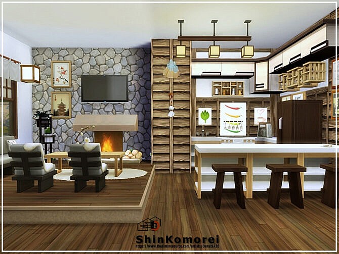Sims 4 ShinKomorei home by Danuta720 at TSR