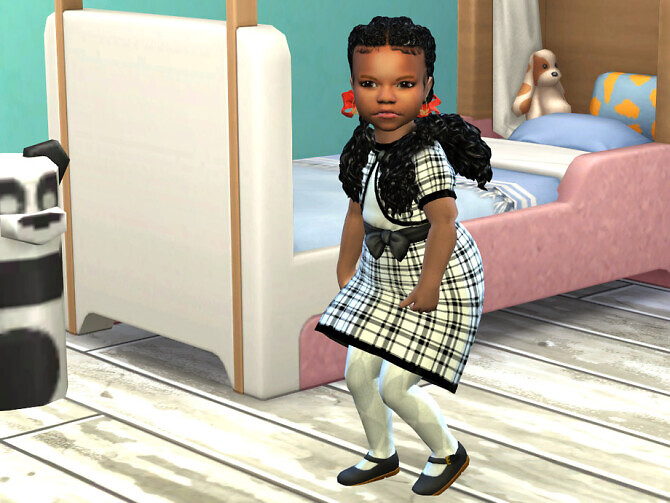 Sims 4 Wavy Goddess Pigtails Toddler by drteekaycee at TSR