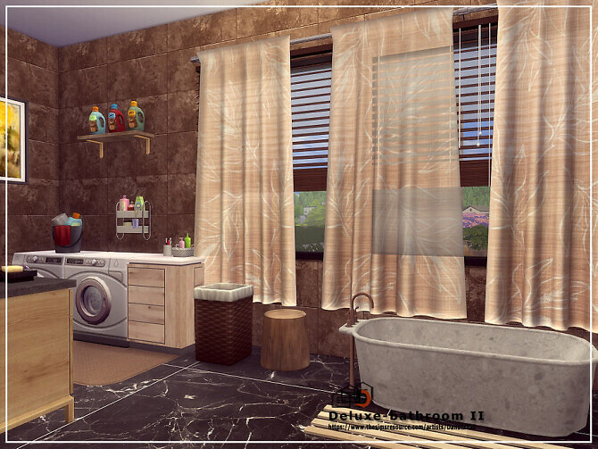 Sims 4 Deluxe bathroom II by Danuta720 at TSR
